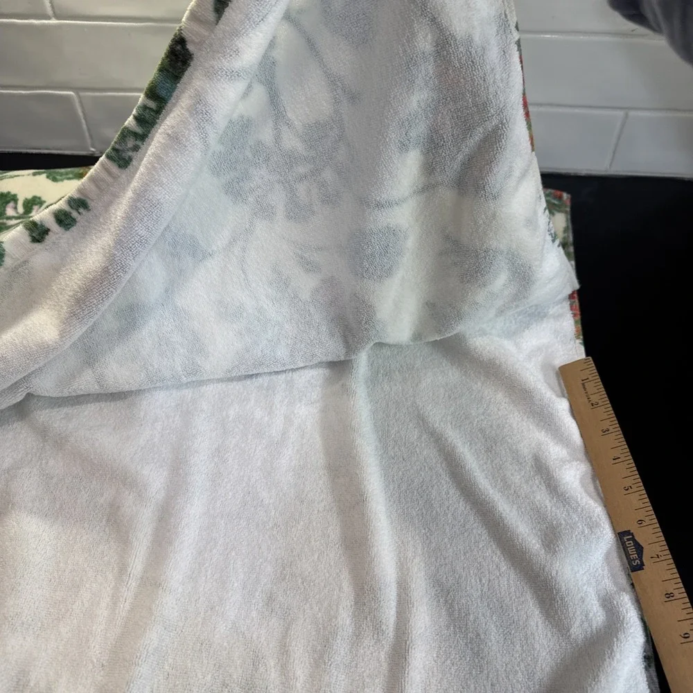 World Market Retro Floral with Birds Towel Set of Two